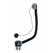 Bath Waste - Combined overflow with plug and chain 38mm