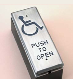 Push Pad With Login For Automatic Door Opener